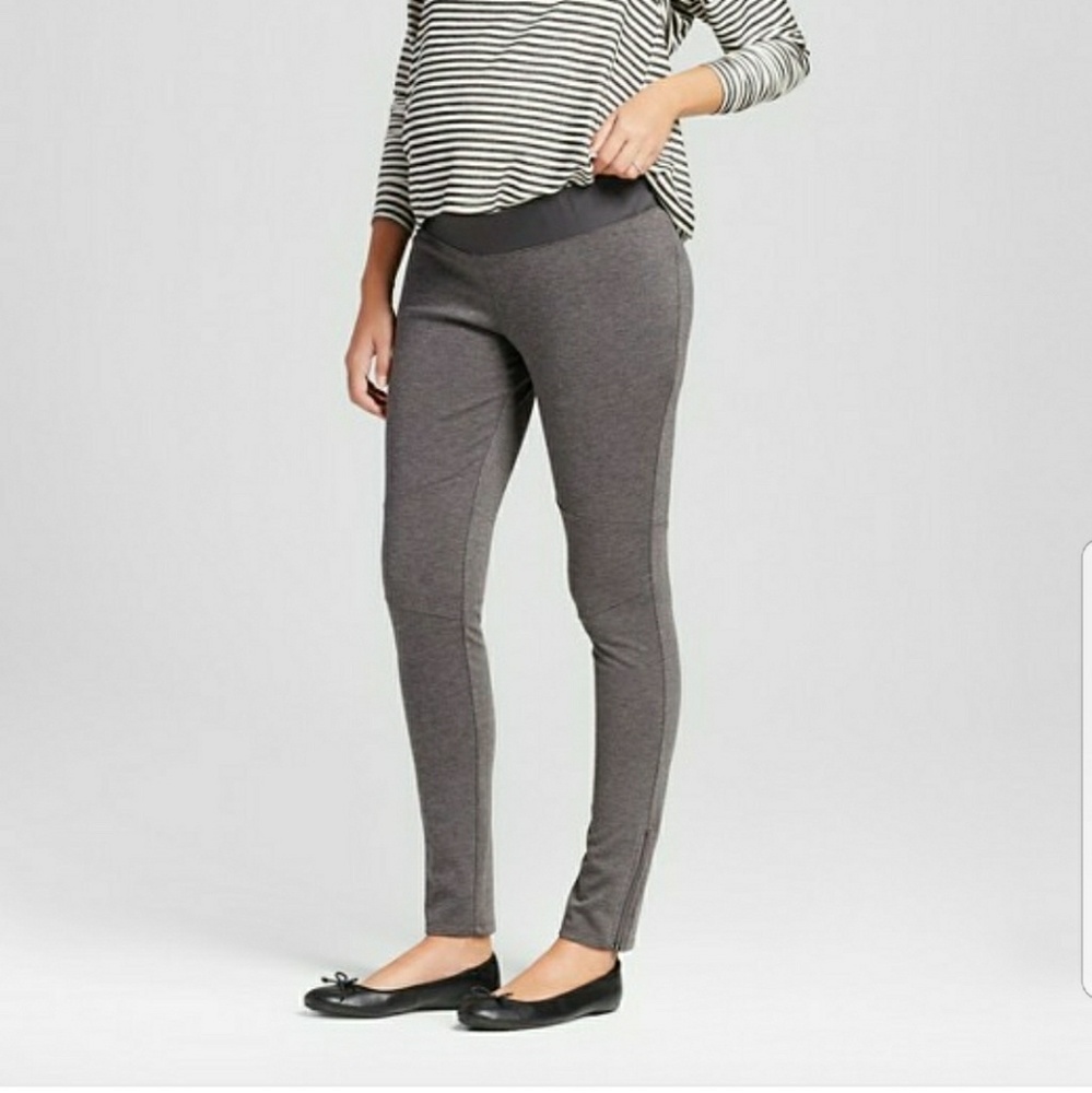 Liz Lange Maternity Moto Leggings Pants- Large